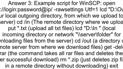 Copy and delete files from SFTP folder