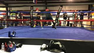 Boxing Match In The Gym