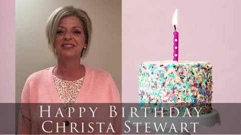 Happy birthday to Christa