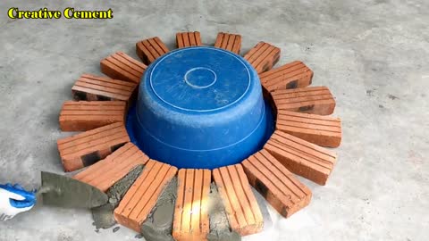 How to make a 2 in 1 wood stove from beautiful red bricks