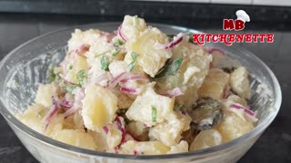 The tastiest German Potato salad! So easy and delicious that you will keep making it over and over