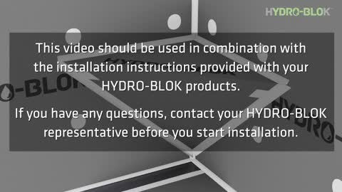HYDRO-BLOK Diamond Bench Install Overview