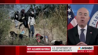 DHS Secretary Alejandro Mayorkas blames the border crisis on Texas Gov. Greg Abbott