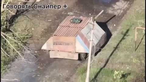 Russian "Turtle" Tank on the move now with 360° EW drone jammers on top