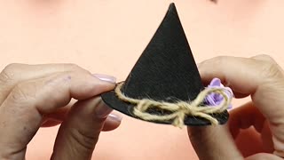 DIY - How to Make Witch hat halloween decoration