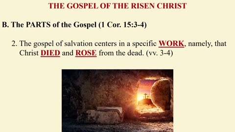 The Gospel Of The Risen Christ (1 Corinthians 15:1-11)