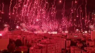 Jaw-dropping firework display in Split, Croatia as Torcida celebrates 70th birthday