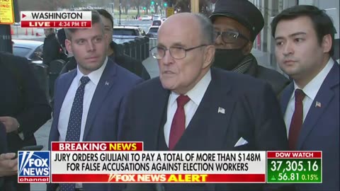 Giuliani Speaks After Jury Hits Him For $150m In Election Worker Case