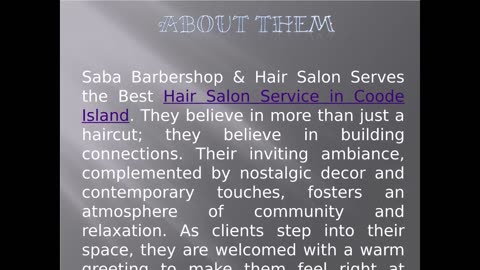 The Best Hairdresser Facility in Coode Island