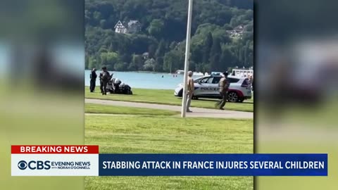 Playground knife attack in French Alps critically wounds 4 children