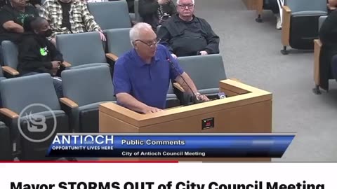 Liberal mayor STORMS OUT of City Council meeting after race-baiting meltdown