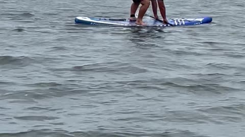 Dad's Paddle-Boarding Fail