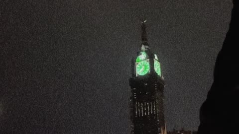 Lightning Strikes Mecca Clock Tower