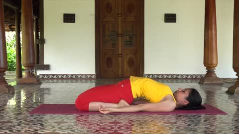 Supta Vajrasana _ Reclining diamond pose