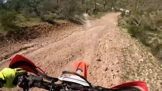 Motorcycle Monday, 40 mile single track ride in Arizona on a Beta300RR