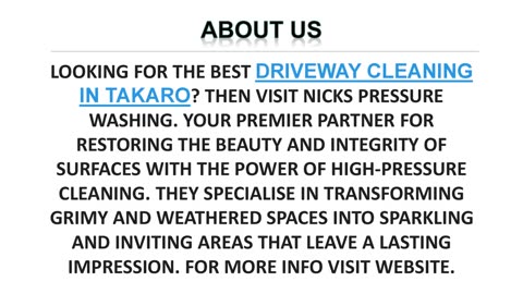 Best Driveway Cleaning in Takaro