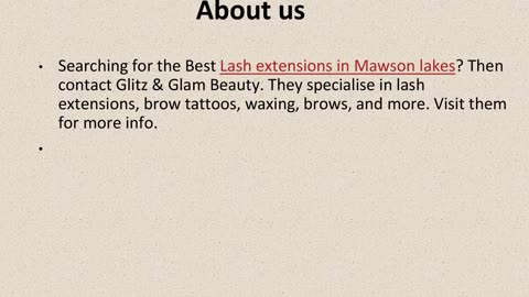 Get The Best Lash extensions in Mawson lakes.