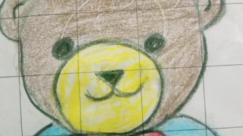 Bear's face drawing