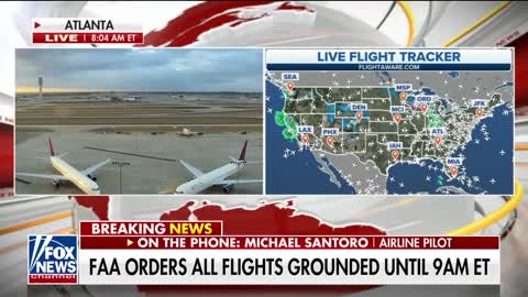 FAA orders all flights grounded for the first time since 9-11