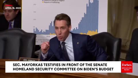 Josh Hawley exploded on Mayorkas concerning 345,807 smuggled unaccompanied migrant children