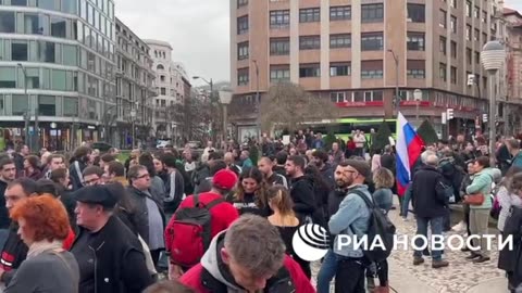 More than 2,000 people took to the streets of Spain's Bilbao