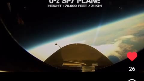 U2 Spy Plane @ 70,000 FT