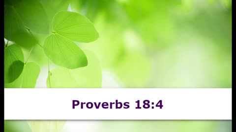 1 Minute -- Proverbs 18 Devotional -- May 18, 2023