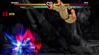 Street Fighter All Stars 1.0 Combos - Akuma