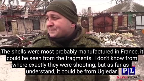 Ukraine war - Houses destroyed in Volnovakha, using French weapons