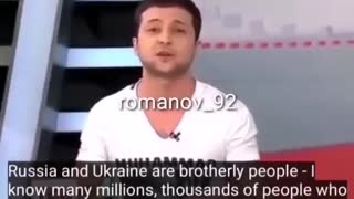 Zelensky was completely different and actually manages to speak some truth before...