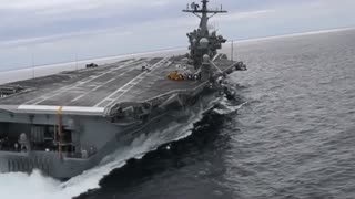 USS Abraham Lincoln Undergoing Sea Trials