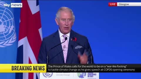 Prince Charles' formidable statement at the COP26 Summit