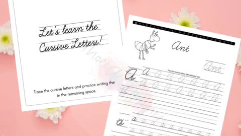 Cursive Handwriting workbook for Kids Ages 8-12