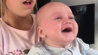Baby Hysterically Laughs At Totally Random Object