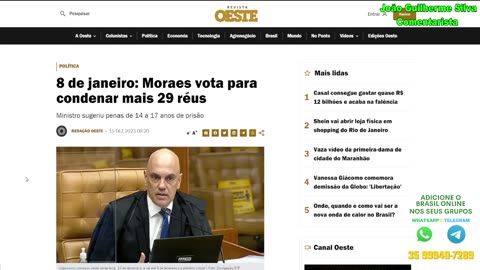 BOMBA!! MORAES TOMA DECISÃO!! 17 ANOS DE PRISÃO!! TENSÃO TOTAL....