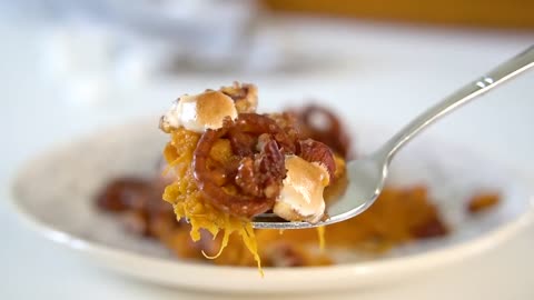 This easy Sweet Potato Casserole recipe is the perfect side dish