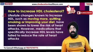 How to intrease Hdl good cholesterol