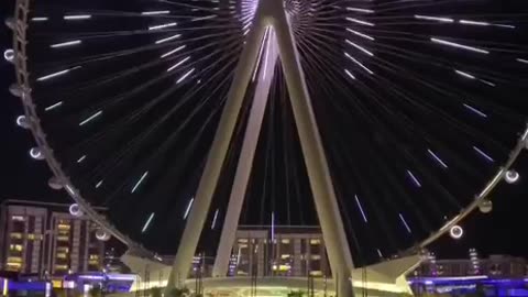The Eye of Dubai is the greatest wheel I can look at in the world, its height is 250 meters