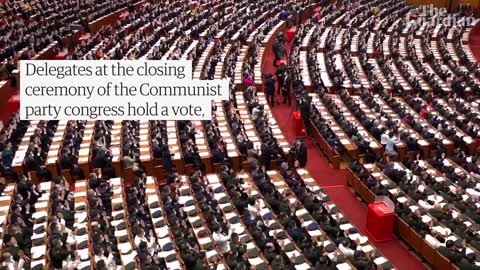 China_ Xi Jinping passes constitution amendment as Hu Jintao escorted out