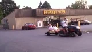 Redneck Chauffeur at the Dollar General