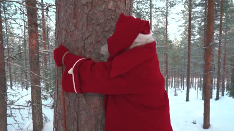 Message of Santa Claus in Lapland for kids: Christmas is coming soon!