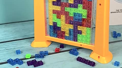 Tetris Game Colorful 3D Puzzle Tangram Math Toys