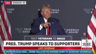Trump takes dig at Chris Christie & then someone in the crowd calls Christie "a Fat Pig"