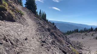 Oregon – Mount Hood – Climbing Up Steeply Out of the Canyon – 4K