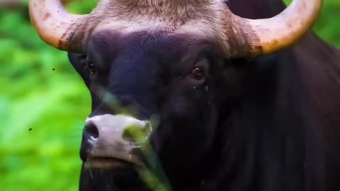 Angry cow