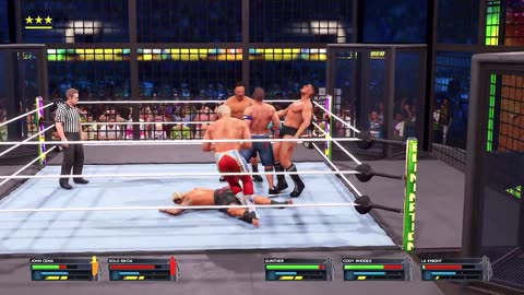 John Cena Logan Paul Cody Rhodes Solo Sikoa Gunther LA Knight _ Elimination Chamber Match _ WWE 2K23