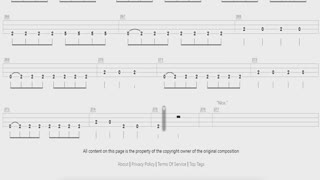 Metallica Screaming Suicide - Bass Tab