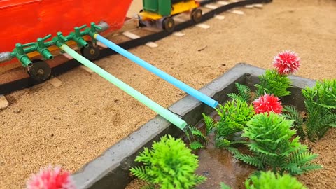 How to build a homemade water pump for a train using science