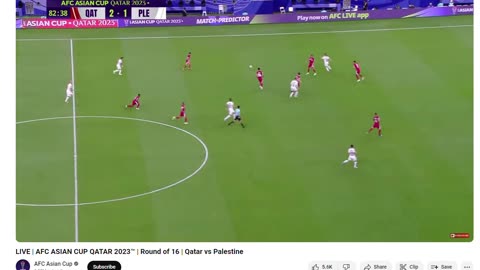 AFC ASIAN CUP 2023 QUTOR VS PHALASTINE .round 16 goal