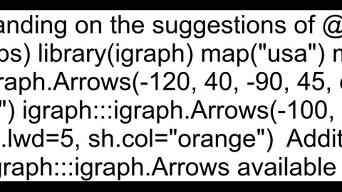 How to create a map chart with direction arrows in R